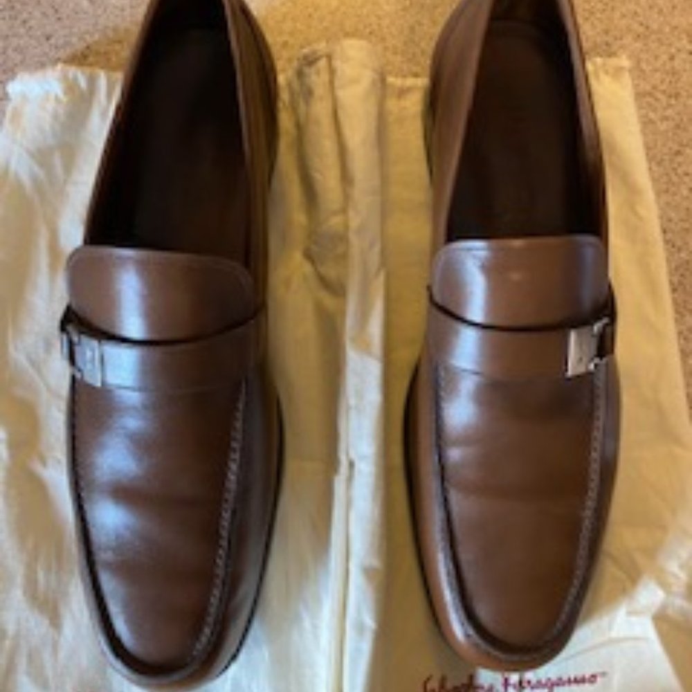 Salvatore Ferragamo Leather Dress Loafers